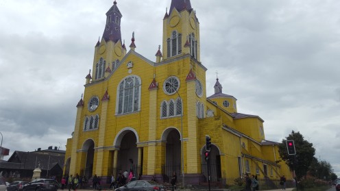 Holzkirche in Castro auf Chiloe
